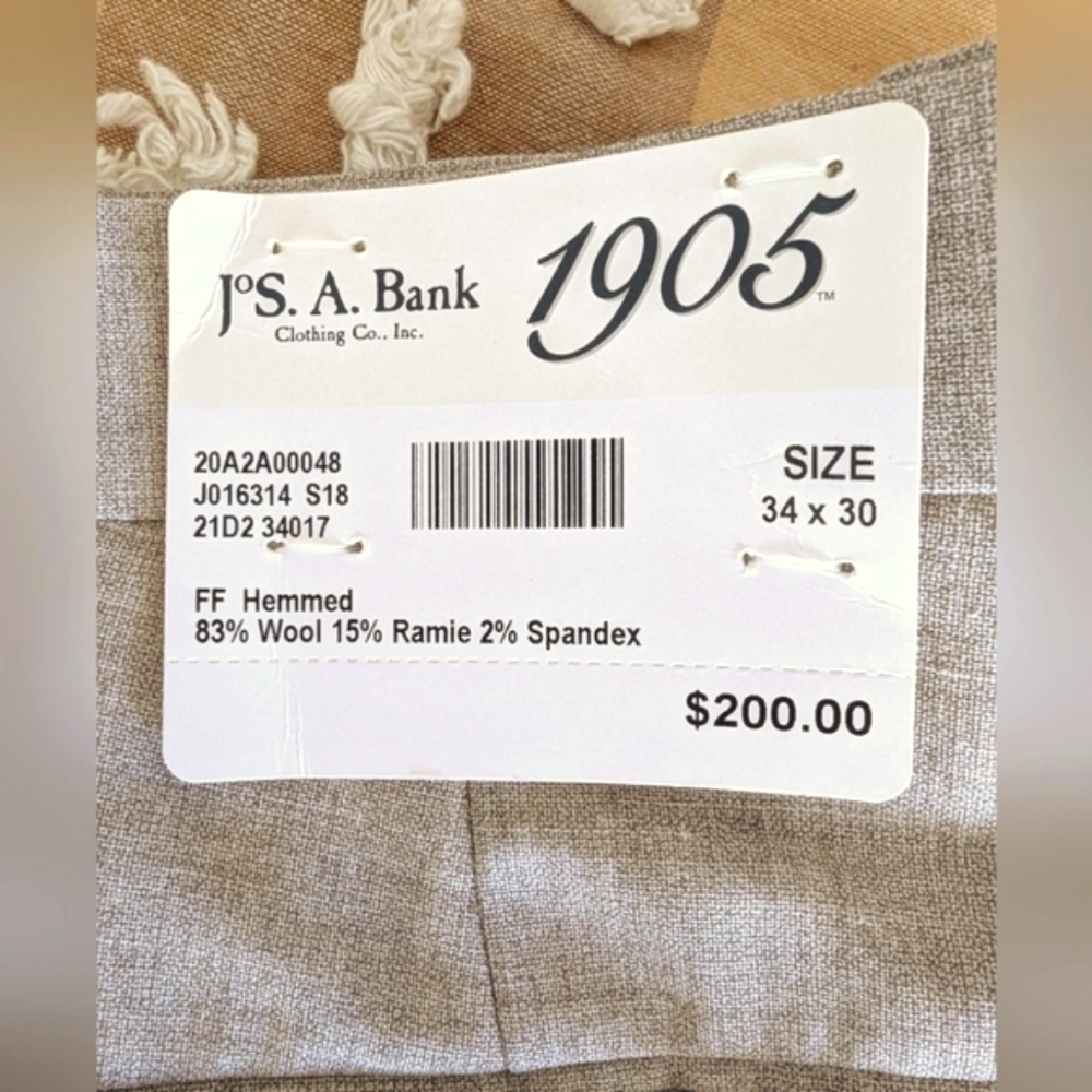 Jos A Bank🪶Wool slacks 34x30